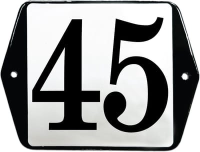 Emaille huisummer model oor - 45