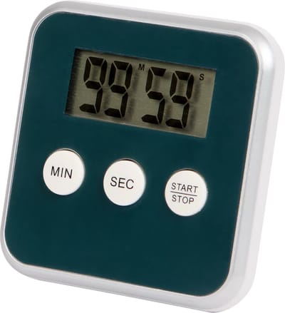 Digitale Timer - Kookwekker - Groen - 8x8 Cm - Timer voor koken - Inclusief batterij - Kookwekker - Magneet of standaard -