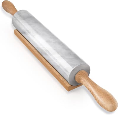 Marmeren Deegroller - Bakgereedschap Keuken - Deeg Uitrollen - Niet-klevende Afwerking - 46 cm Lengte - Gepolijst