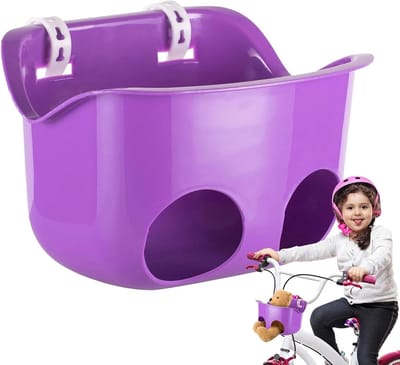 Kinderfietszitje - Poppenzitje - Poppen Vervoeren - Snel te Monteren - 21x15x14 cm - Paars