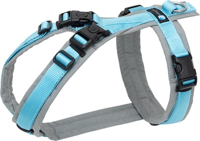 AnnyX Hondentuig - OPEN - Speurtuig – Grijs-IJsblauw - maat XXS - Borstomvang 36-42cm