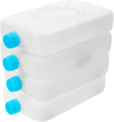 Herbruikbare ijspakketten voor koeltassen - 4 stuks vriesblokken voor lunchbox, persoonlijke luchtkoeler en reizen, compacte blauwe PE-doos voor koude opslag