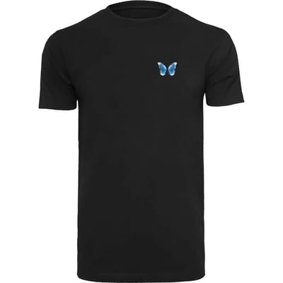 Mister Tee - Butterfly Winter Heren Tshirt - S - Zwart