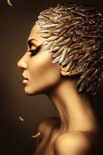 Goddess- Kristal Helder Galerie kwaliteit Plexiglas 5mm. - Blind Aluminium Ophangframe - Luxe wanddecoratie - Fotokunst - professioneel verpakt en gratis bezorgd