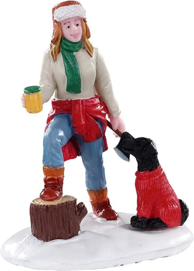 Lemax - Lumberjill Sonia - Kersthuisjes & Kerstdorpen