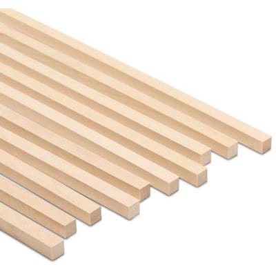 Vierkante Houten Deuvelstaven 3/8" x 36" - Perfect voor Houtbewerking en Ambachten