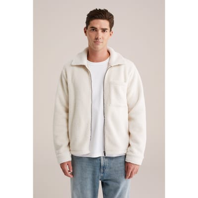 WE Fashion Overshirt Ecru Taglia: XL | Giacche leggere Outlet | Uomo | Marrone
