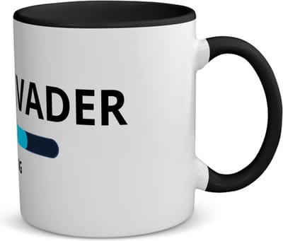 Akyol - schoonvader loading koffiemok - theemok - zwart - Papa - ochtendkoffie laden - vader cadeautjes - vaderdag - verjaardagscadeau - verjaardag - cadeau - geschenk - kado - gift - vader artikelen - 350 ML inhoud