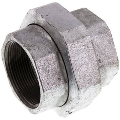 Union Rechte Connector Rp2'' Vrouwelijk Gietijzer Platte Dichting 25bar (351,25psi)
