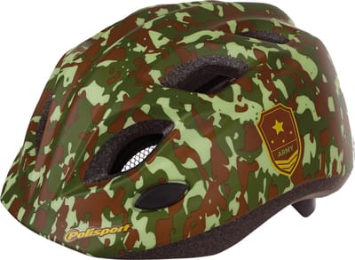 Polisport Junior helm Army (S=52/56) met LED