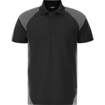 Fristads Heavy poloshirt 7047 GPM - Grijs/Zwart - 4XL