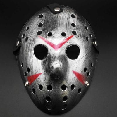 Face Mask met Gaten – Halloween Masker – Zilver – Griezel – Horror – Scary – Verkleden – Party – Feest – Cosplay – Themafeest – Uniek Design – Realistisch – Spooky – Maskerade – Comfortabel – Duurzaam