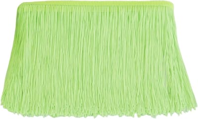 10 Meter Lange Franje Kant Met Kwastjes 30cm Breed Voor DIY Naaiwerk en Creatieve Klussen - Fluorescent Groen Kwastjes