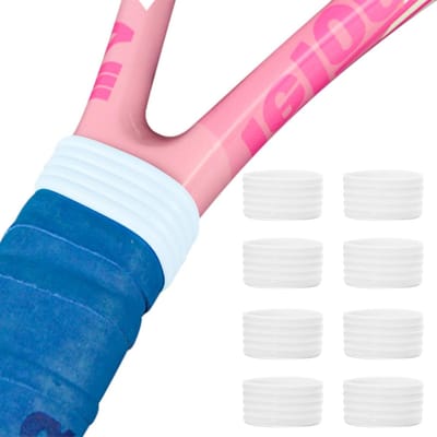 8 Stuks Grip Bands voor Tennisrackets - Silicone Handgrepen voor Verbeterde Grip en Comfort