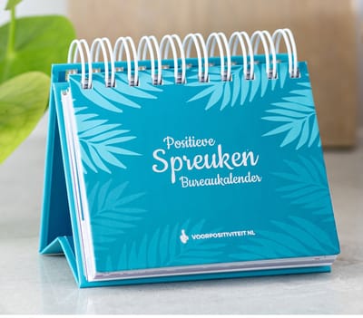 Bureaukalender Positieve spreuken - oneindig - decoratie woonkamer - kalender 2026 - 365 dagen