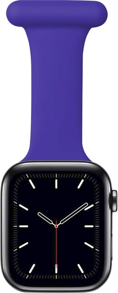 MY PROTECT - Verpleegkundige Zorg Bandje - Geschikt Voor Apple Watch Bandje - Series 1/2/3/4/5/6/7/8/9/10/SE/Ultra - 44mm - 45mm - 46mm - 49mm - Paars