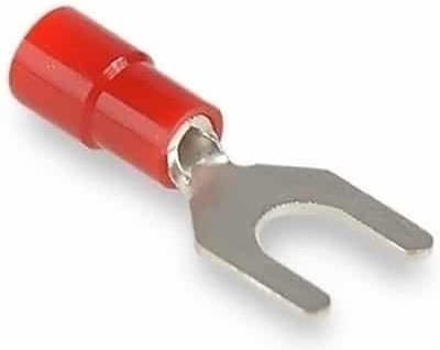 Cimco kabelschoen vork M4 0,5 - 1mm2 rood 100 stuks