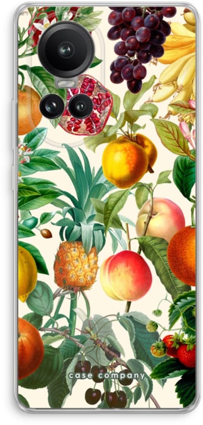 Case Company® - Hoesje geschikt voor Oppo Reno 10 Pro hoesje - Classic Flora - Soft Cover Telefoonhoesje - Bescherming aan alle Kanten en Schermrand