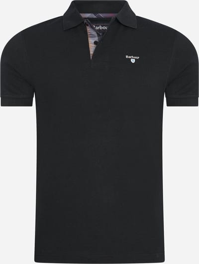 Barbour Barbour tartan pique tailored polo shirt - black modern