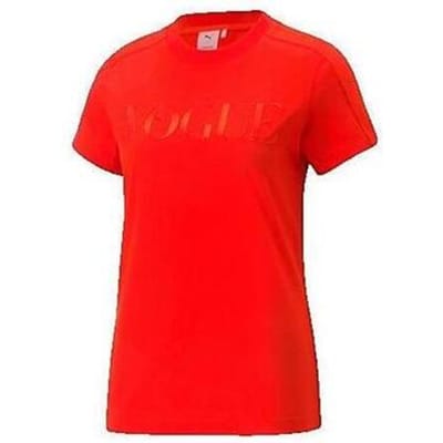 Polo Shirt Korte Mouw Puma T-shirt Rouge Femme
