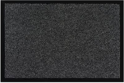 MD Entree - Deurmat - Shannon - Antraciet - Vloerkleed - Met antislip - Wasbaar- Vocht absorberend - Hoge dichtheid 600gr/m2 - 60 x 90 cm