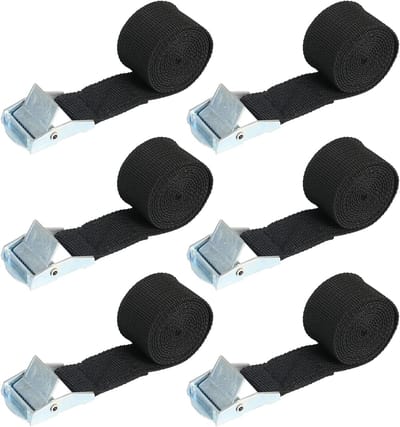 Set van 10 sjorbanden met klemsluiting voor outdoor gebruik