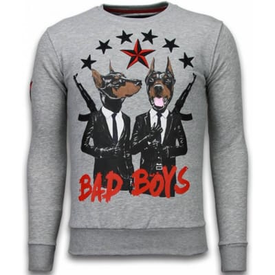Local Fanatic Bad boys rhinestone sweater