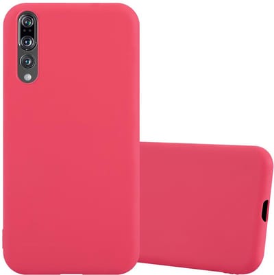 Cadorabo Hoesje geschikt voor Huawei P20 PRO / P20 PLUS in CANDY ROOD - Beschermhoes gemaakt van flexibel TPU silicone Case Cover
