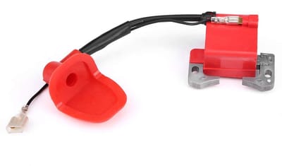 Dailygoods- Bobine voor 2-takt motoren - Geschikt voor scooters - Dirtbikes - Mini-quads - Chinese gokarts - Kunststof/ijzer, 52 mm bevestigingsgaten - Ontstekingsspoel