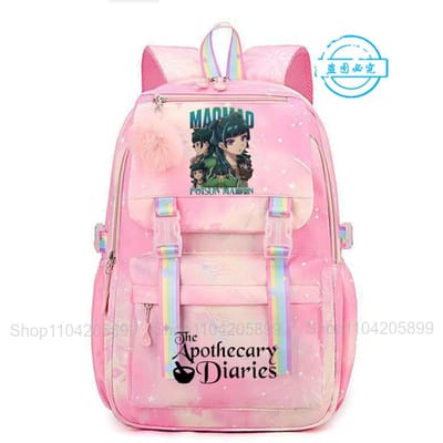 De Apothekersdagboeken Rugzak Voor Meisjes Anime Maomao Mochila Student Schooltas Cartoon Schooltas Cadeau Mode Reizen Rucksack 16 inches
