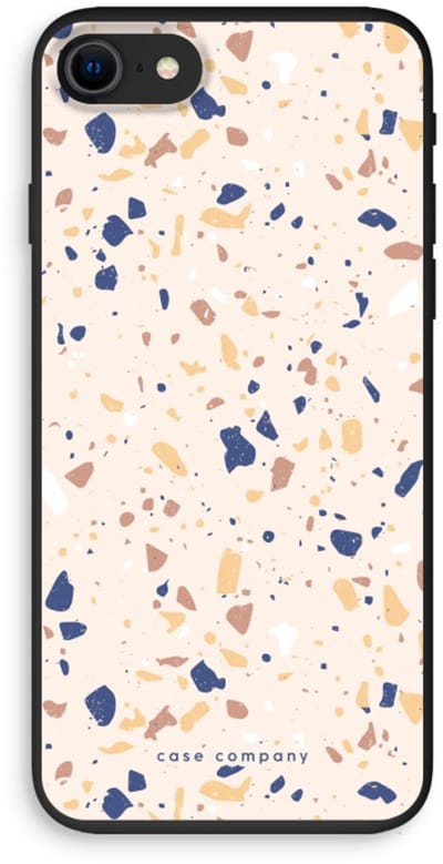 Case Company® - Hoesje geschikt voor iPhone SE 2020 hoesje - Terrazzo N°23 - Biologisch Afbreekbaar Telefoonhoesje - Bescherming alle Kanten en Schermrand