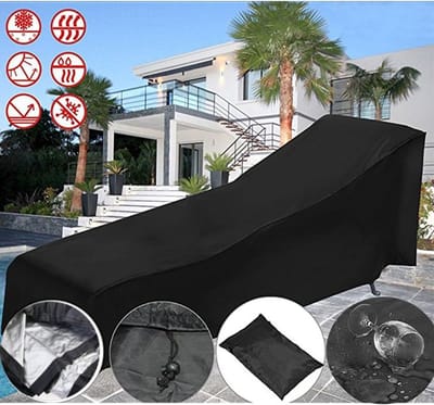 Recliner Beschermhoes van Duurzaam 210D Materiaal - Bescherming voor Tuinmeubelen, Waterdicht en UV-bestendig (Afmetingen: 208 cm L x 76 cm B x 78 cm H)