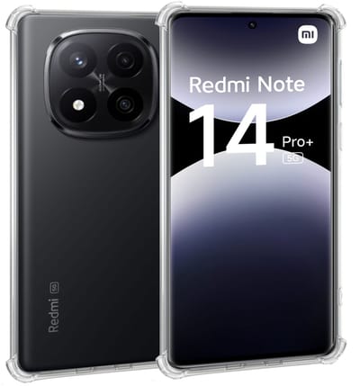 ChiGuard Hoesje Geschikt voor Xiaomi Redmi Note 14 Pro / Pro+ - Shock Proof Case – Cover Transparant