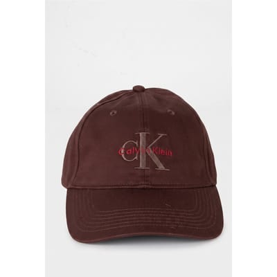 Calvin Klein Monogram Embroidery Cap Rich Brown Taglia: OS | Cappelli Outlet | Uomo | Marrone