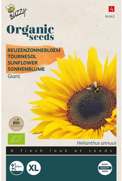 Buzzy® Organic Zonnebloem giganteus (BIO)