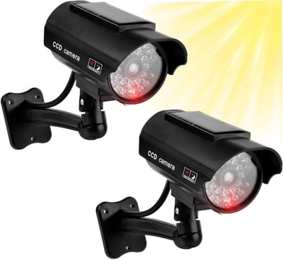 Nep Bewakingscamera - Dummy Camera - Afschrikken Indringers - Knipperende LED - 360 Graden - Zwart