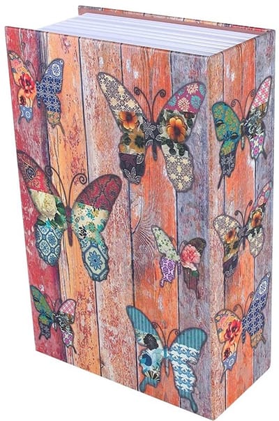Dailygoods- Opbergdoos Verstevigd - Opbergdoos met Sleutel - Opbergdoos Karton - Opbergdoos voor Sieraden - Opbergdoos voor Geld - Veiligheidsbox met Verstevigde Constructie - Boeksafe