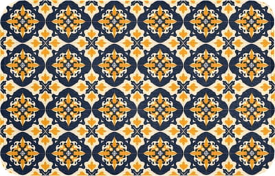 WC mat 80x50 cm - Antislip - Patroon - Siertegel - Kleurrijk - Toiletmat - Vloermat - Douchemat - Toilet tapijt - Toiletmatten