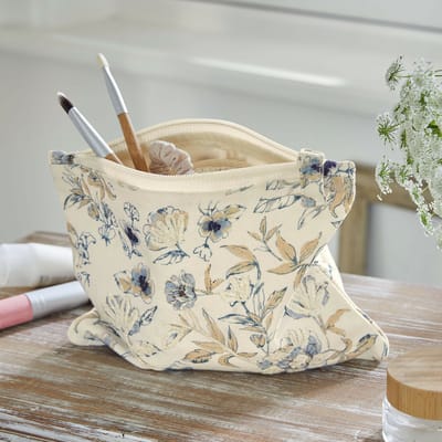 LOBERON Tasje Hazelwick wit/blauw