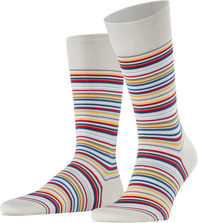 FALKE Microblock gedessineerd katoen sokken heren grijs - maat 39-40