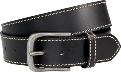 LINDENMANN leren heren riem - zwart