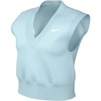 Damesjas zonder mouwen met v-hals Nike Phoenix Fleece