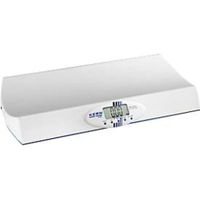 Babyweegschaal KERN MBD 20K-2S05, hold-functie, differentieelfunctie, kunststof ligvlak, auto-off, kg/lb, B 597 x D 350 x H 74 mm, wit, set van 5