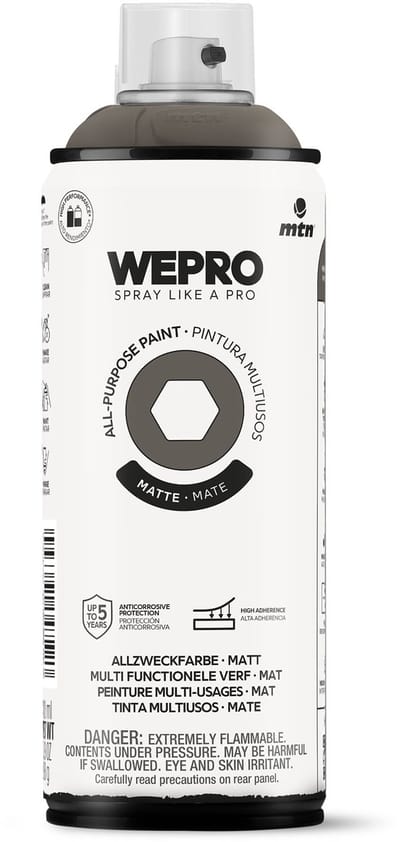 Spuitbus Grijs Insomnia Mat MTN WEPRO ALL-PURPOSE PAINT 400ML