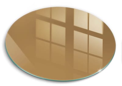 Wallfluent Glazen Snijplanken - Beige Snijplanken Glas - 40fi cm - Donkerbeige Snijplanken van Glas - Glazen Serveerplank - Hygiënische Snijplank van Glas - Antislip Hakplank van Glas
