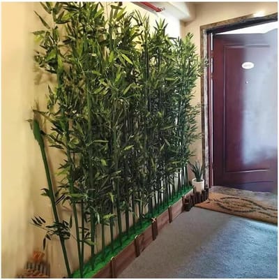 Kunstmatige bamboe - Privacy hek - Binnen buiten decoratie - Weerbestendig ontwerp - 50 x 180 cm - Groen