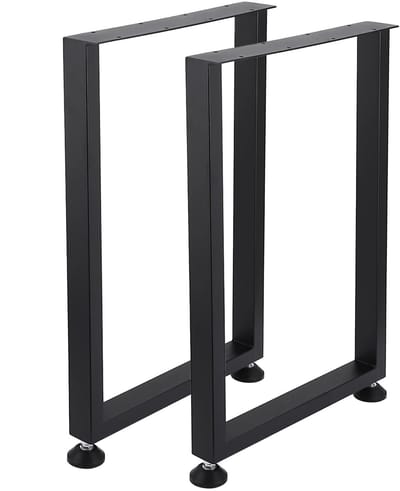 Metalen Tafelpoten (2 Stuks) - Voor Bureau, Eettafel & Meubels - Zwaar Rechthoekig Frame - Industriële Landelijke Stijl - keukentafel