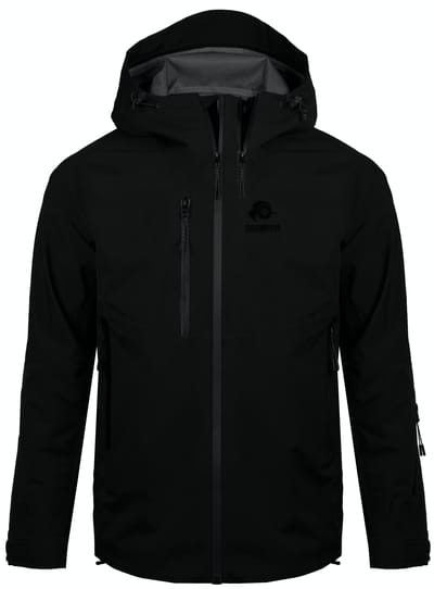 Heren 3-Laags Hardshell Wandeljack Zwart