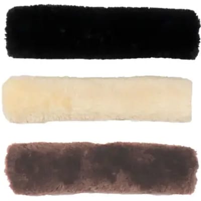 Kentucky Horsewear - Neusriem cover wol / bont bruin