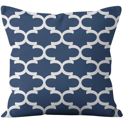 Moderne Mode Nordique Canapé Simple Housse de Coussin Décoration de Salon Housse de Coussin Bleu Marine Housse de Coussin Géométrique 50x50cm